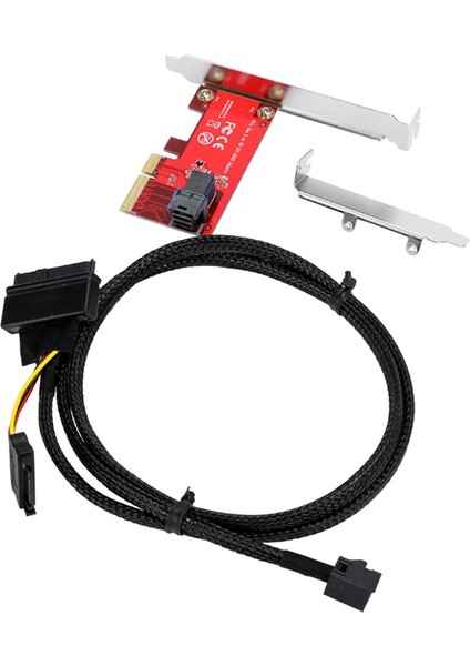 Pcıe - U.2 Adaptör Kartı SFF-8643 Gen 3 /4 - Madencilik Için Mini-Sas (SFF-8643) - 8639 U.2 Kablosu ile SSD Için Şerit Kartı (Yurt Dışından)