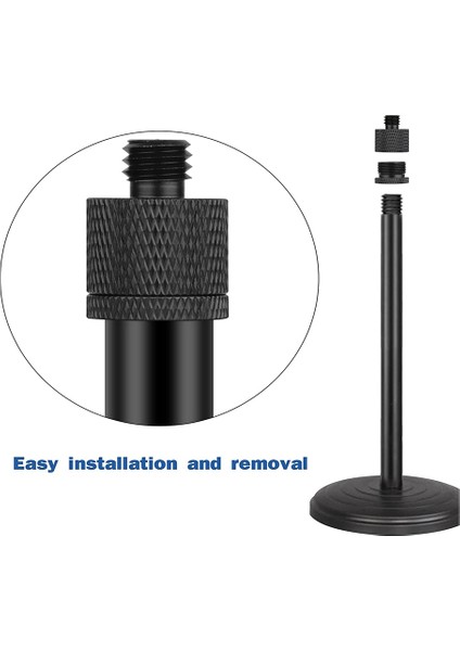 Mikrofon Standı Mic Bom Kolu Seti, Mic Konu Adaptörleri-5/8 Dişi - 3/8 Erkek ve 5/8 Dişi - 1/4 Erkek Vb. (Yurt Dışından)
