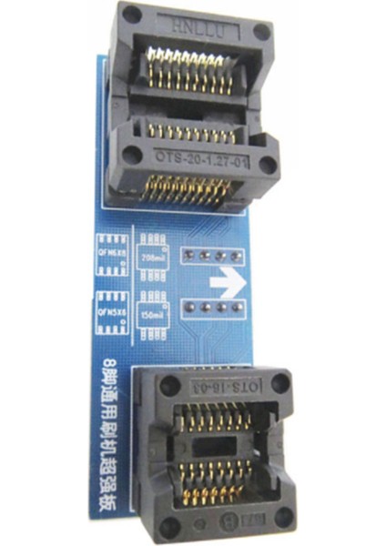 Qfn8 Için Programlayıcı Evrensel Soket/adaptör Hem 6X5MM Hem De 6X8MM Cipsler Için Sop8 Geniş 8 Ayak Sop8 Dar 8 Ayak (Yurt Dışından)