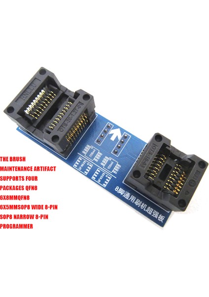 Qfn8 Için Programlayıcı Evrensel Soket/adaptör Hem 6X5MM Hem De 6X8MM Cipsler Için Sop8 Geniş 8 Ayak Sop8 Dar 8 Ayak (Yurt Dışından)