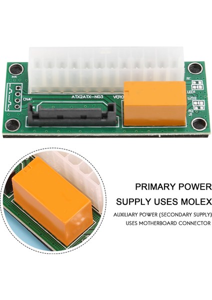 10 Adet Çift Psu Güç Senkronizasyon Adaptörü ADD2PSU Atx 24PIN Sata Güç Senkronizasyon Çift Önyükleme Kartı Denetleyicisi (Yurt Dışından)