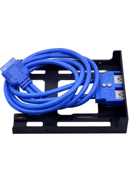 Port USB 3.0 Ön Panel Disket Yuvası 20 Pin Usb3.0 Hub Genişletme Kablosu Adaptörü Pc Masaüstü Için Plastik Braket (Yurt Dışından)