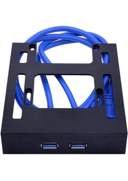 Port USB 3.0 Ön Panel Disket Yuvası 20 Pin Usb3.0 Hub Genişletme Kablosu Adaptörü Pc Masaüstü Için Plastik Braket (Yurt Dışından)
