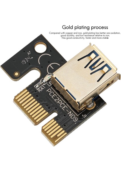 Adet VER009S Plus Gelişmiş Sürüm Pcı-E 1x Ila 16X Usb3.0 Grafik Yükseltici Kartı, Btc Madenciliği Için 8 Katı Kapasitörlü (Yurt Dışından)