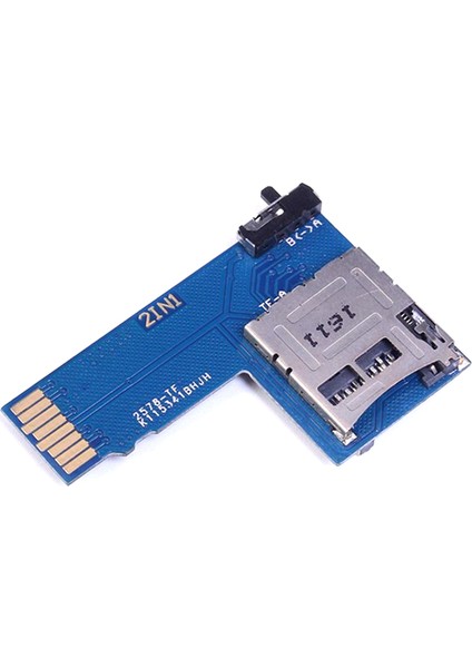 Çift Sistem Çift Tf Kart Adaptörü Bellek Kartı 2'si 1 Arada Tf Micro-Sd Kart Adaptörü, Ahududu Pi 3b +/3b Için Anahtarlı (Yurt Dışından)