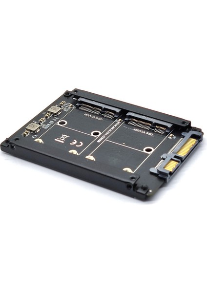 Msata - Sata3 Adaptör Kartı Msata - Sata Kartı Mını Sata SSD Katı Hal Sürücüsü - 6g Arabirim Dönüşüm Kartı Adaptörü (Yurt Dışından)
