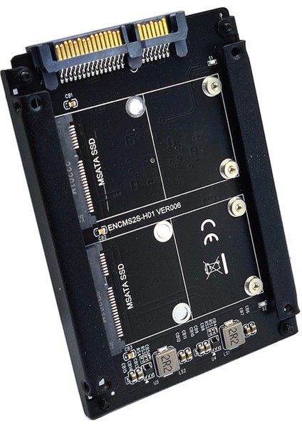 Msata - Sata3 Adaptör Kartı Msata - Sata Kartı Mını Sata SSD Katı Hal Sürücüsü - 6g Arabirim Dönüşüm Kartı Adaptörü (Yurt Dışından)
