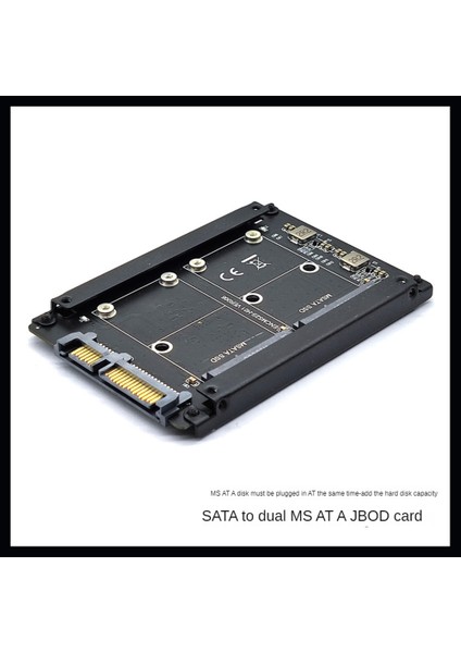 Msata - Sata3 Adaptör Kartı Msata - Sata Kartı Mını Sata SSD Katı Hal Sürücüsü - 6g Arabirim Dönüşüm Kartı Adaptörü (Yurt Dışından)