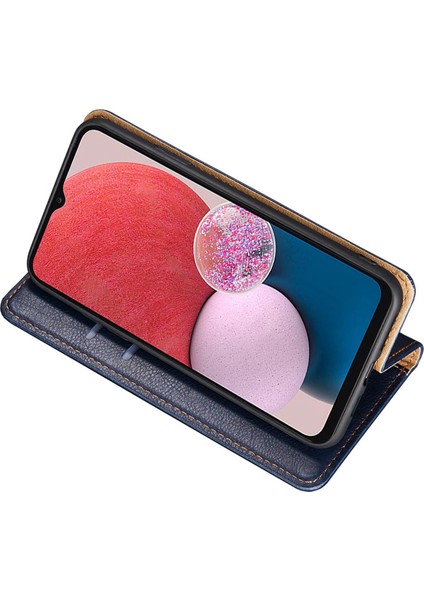 Samsung Galaxy A04 4G (164.4 x 76.3 x 9.1 mm) için manyetik otomatik emici , PU Deri Tam Koruma Flip Cüzdan ı Telefon Kılıfı (Yurt Dışından) indirimleri