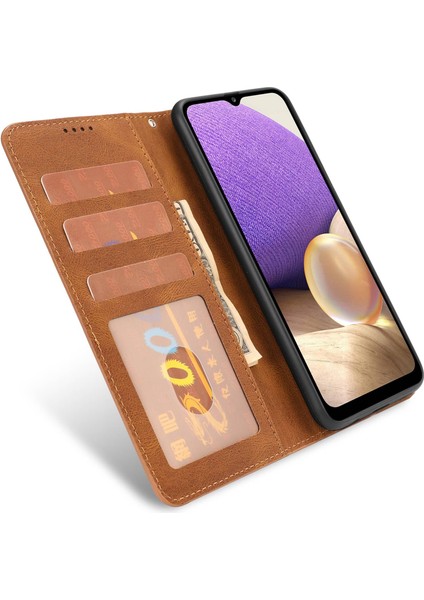 Samsung Galaxy A22E / A23E / A23S / A23 5G (Japonca Versiyon) PU Deri Cüzdan Anti-Çizelge Koruyucu Telefon Kılıfı (Yurt Dışından) indirimleri