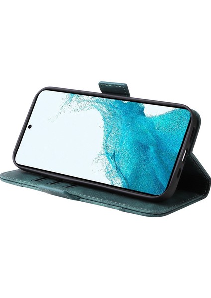 Samsung Galaxy S23 PU Deri Cüzdan Baskılı Dikiş Hattı Tam Koruma Cep u Kapağı Telefon Kılıfı (Yurt Dışından) modelleri