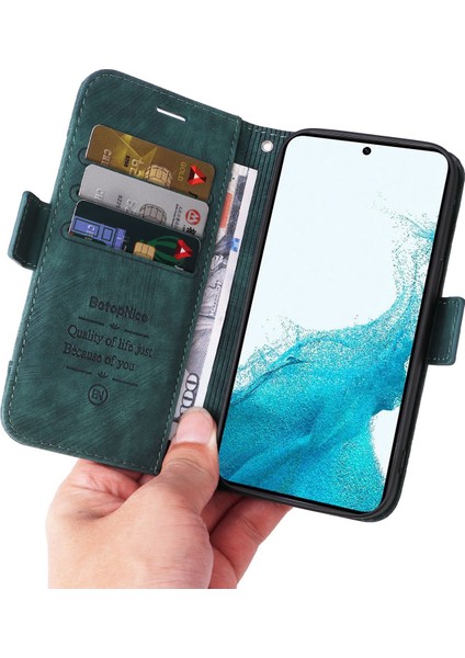 Samsung Galaxy S23 PU Deri Cüzdan Baskılı Dikiş Hattı Tam Koruma Cep u Kapağı Telefon Kılıfı (Yurt Dışından) indirimleri
