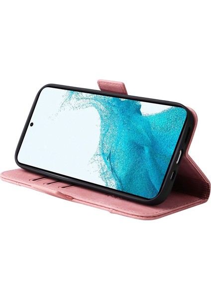 Samsung Galaxy S23 PU Deri Cüzdan Baskılı Dikiş Hattı Tam Koruma Cep u Kapağı Telefon Kılıfı (Yurt Dışından) modelleri