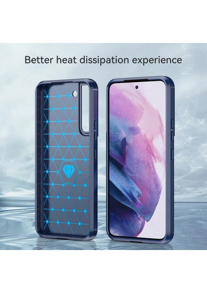 Samsung Galaxy S23 için kasa Anti-DROP Esnek TPU arka kapağı fırçalanmış karbon fiber doku cep u kasası Telefon Kılıfı (Yurt Dışından)