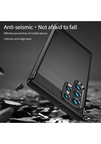 Samsung Galaxy S23 Ultra Karbon Fiber Doku için MOFI JK TPU Serisi-1 Fırlatıcı Anti Tele Yumuşak TPU Fırçalanmış Koruyucu Telefon Kılıfı (Yurt Dışından) indirimleri