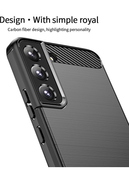 Samsung Galaxy S23 Plus için MOFI JK TPU Serisi-1 , Karbon Fiber Doku Damla Koruma TPU Fırça Telefon Kılıfı (Yurt Dışından) fırsatları
