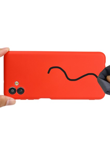 Samsung Galaxy M13 5G için Cep u , Sıvı Silikon+Yumuşak Mikrofiber Astar Anti Koruyucu Telefon Kılıfı (Yurt Dışından) fırsatları