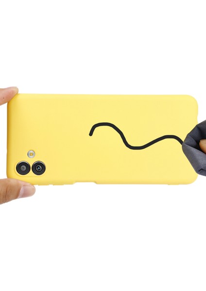 Samsung Galaxy M13 5G için Cep u , Sıvı Silikon+Yumuşak Mikrofiber Astar Anti Koruyucu Telefon Kılıfı (Yurt Dışından) fırsatları