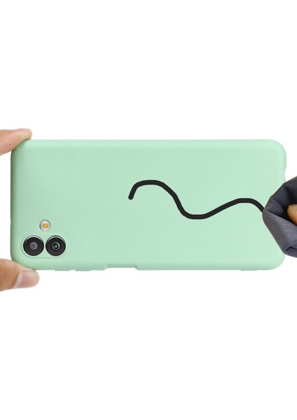 Samsung Galaxy M13 5G için Cep u , Sıvı Silikon+Yumuşak Mikrofiber Astar Anti Koruyucu Telefon Kılıfı (Yurt Dışından) fırsatları