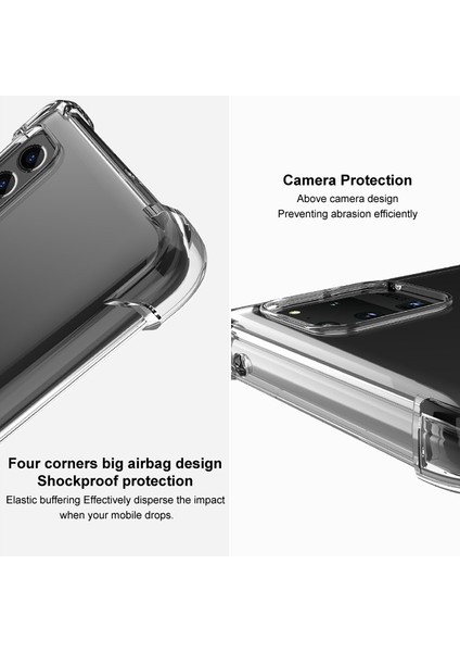 Samsung Galaxy A04 4G (164.4 x 76.3 x 9.1 mm) için IMAK dört köşe hava yastığı kasası Esnek TPU kapağı Telefon Kılıfı (Yurt Dışından) modelleri