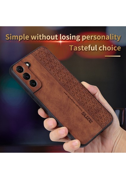 Samsung Galaxy S22+ 5G Cep u Basılı Desen PU Deri+ TPU kaymaz kasası için AZNS Telefon Kılıfı (Yurt Dışından)
