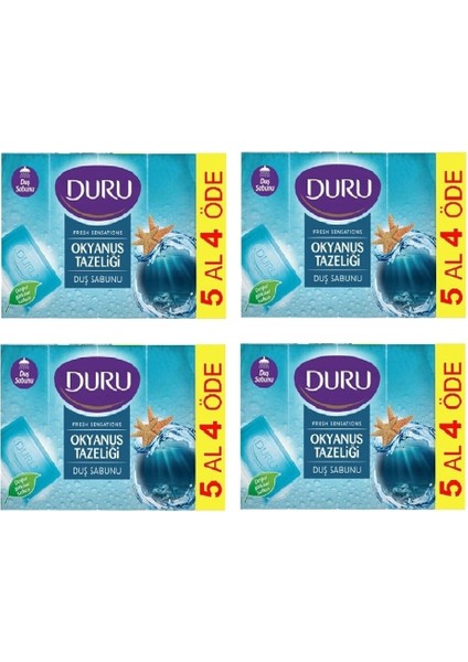 Duş Sabun Okyanus Tazeliği 5X150 gr 750 gr x 4 Adet