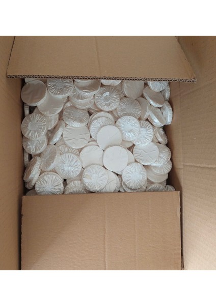 100 Adet Pileli Sargılı Mini Otel Sabunu 1. Kalite 15 gr Beyaz Sabun Etiketsizdir.