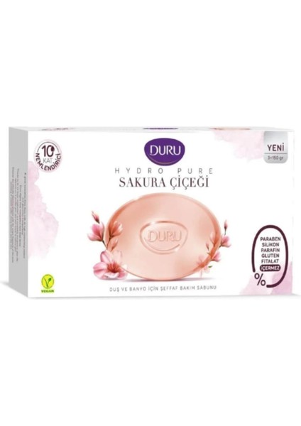 Hydro Pure Sakura Çiçeği 3 Adet Sabun 450GR