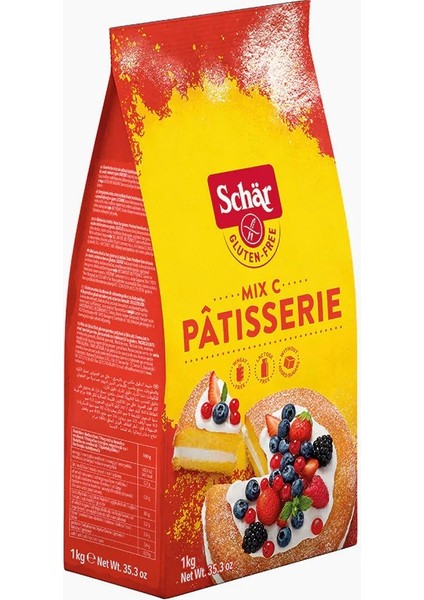 2'li Glutensiz Un Seti - Mix C Patisserie Kek Pasta Unu ve Farina Makarna Erişte Mantı Unu 1 kg 2 Adet