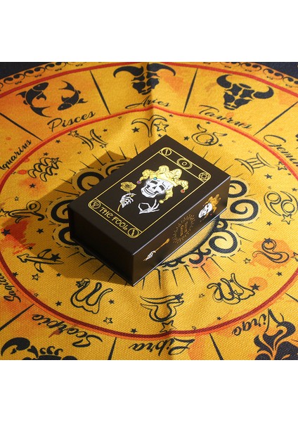Altın Folyo Kafatası Tarot Tarot Renk Değişikliği Renkli Baskı Tarot Plastik Pvc Su Geçirmez Poker fırsatları