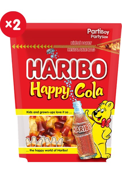 Haribo Happy Cola 200 gr 2'li Paket