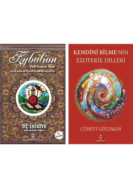 Kybalion - Yedi Kozmik Yasa / Kendini Bilme’nin Ezoterik Dilleri – Cüneyt Gültakın ( 2 Kitap Set )