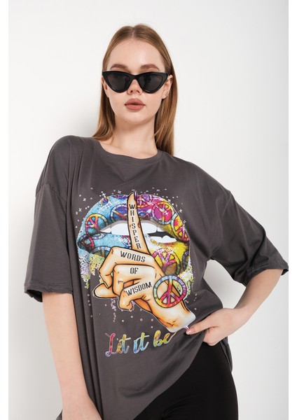 Kadın Let It Be Oversize T-Shirt fiyatları