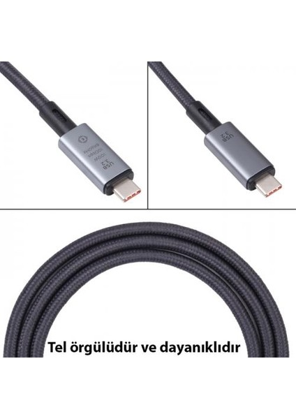 Polham 1mt Usb3.2 100W Thunderbolt Type-C To Type-C Şarj, Data ve 8k 60Hz Görüntü Aktarım Kablosu modelleri