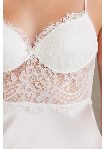 Saten Dantelli Gecelik - 849 fiyatları