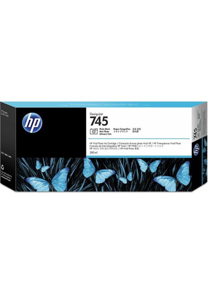 745 F9K04A Foto Siyah Kartuş 300 Ml. Designjet Z2600 /