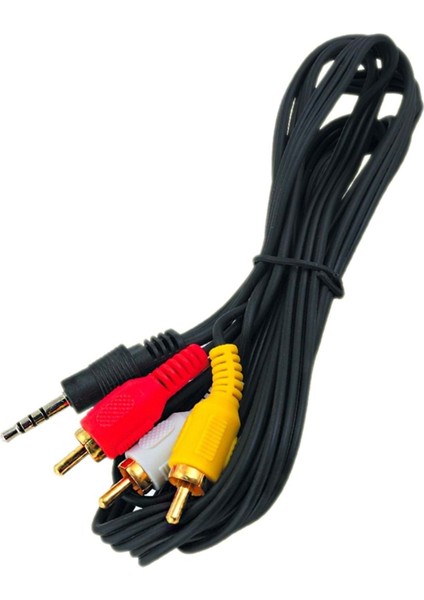 Uydu Alıcısı Av Kablo (3.5 mm Stereo E-3 Rca) 1.2 Metre 248042