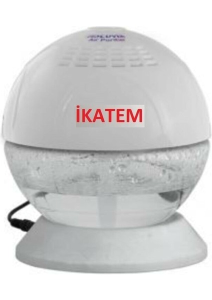 Ikatem Sihirli Küre Geniş Alan Kokulandırma Makinesi Işıklı Beyaz + 1 Adet Melon Solüsyonu