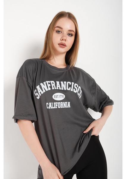 Kadın Oversize Sanfrancisco T-Shirt