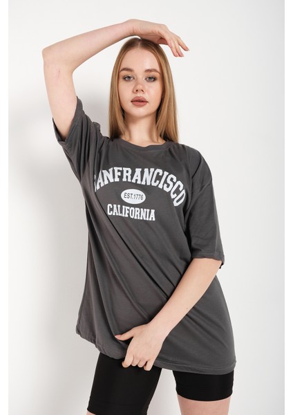 Kadın Oversize Sanfrancisco T-Shirt