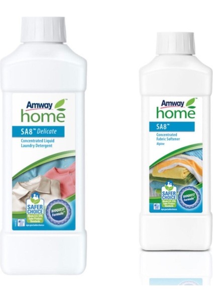 Amway Home Delicate Sıvı Konsantre Deterjan Home™ Sa8™ +Konsantre Çamaşır Yumuşatıcısı - Alp Dağlar