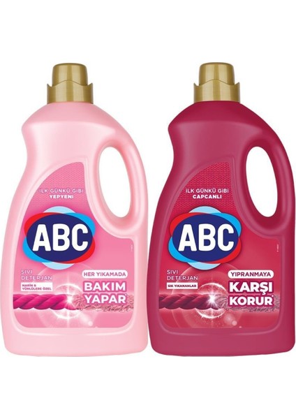 Abc Sıvı Deterjan Sık Yıkananlar&narinler 2'li Set 2,7 Lt