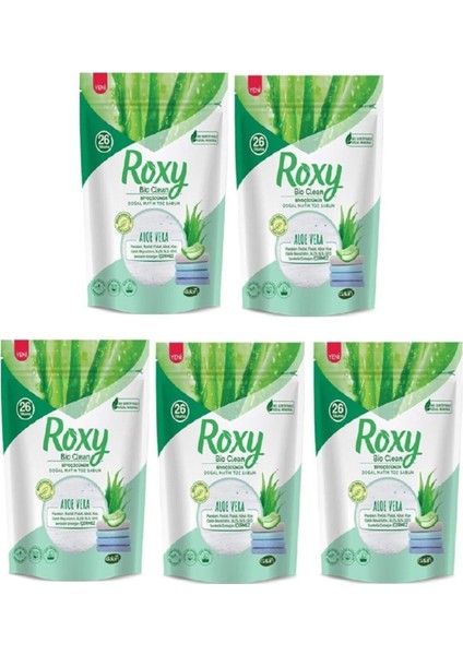 Roxy Sabun Tozu Bioclean Aloevera 800 gr x 5 Adet