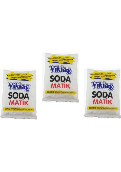 Toz Soda Matik Deterjan 500 gr - 3 Adet