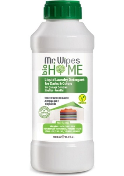 Mr Wıpes Siyahlar ve Renkliler Için Sıvı Çamaşır Deterjanı 1000 ml