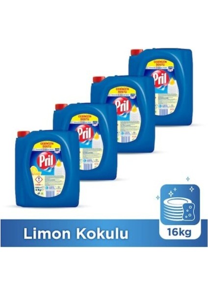 Sıvı Bulaşık Deterjanı Limon 4 kg 4 Adet