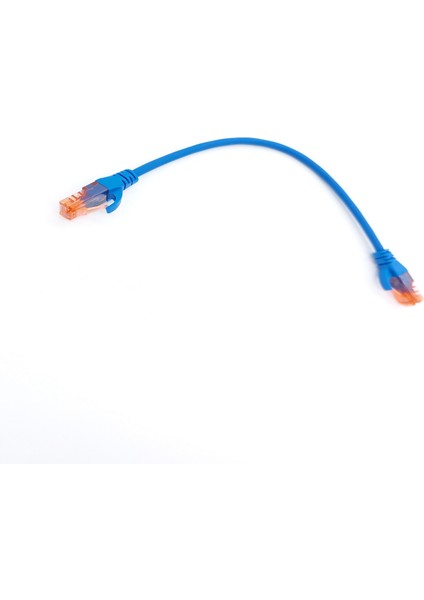 Patch Cord Utp Cat6 0.25 mt Blue (10'lu Paket)