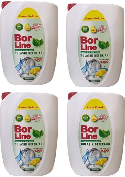 Sıvı Bulaşık Deterjanı 4000 ml Limon 4