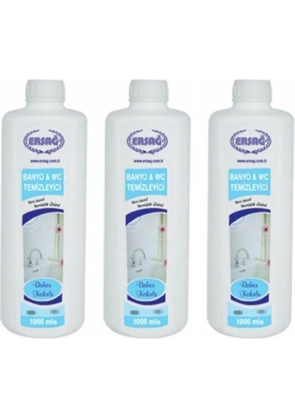 Bahar Kokulu Banyo Wc Temizleyici 3 Adet x 1000 Ml. Orjinal Ürün Yeni