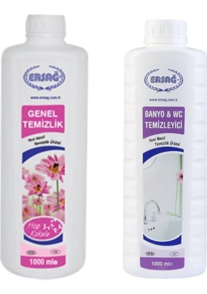 Banyo Wc 1000 Ml. + Genel Temizlik 1000 Ml.